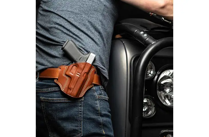 Galco Combat Master Steerhide OWB Belt Holster w/ Free Shipping and Handling — 3 models - view 12